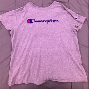 Gray Champion Short Sleeved Shirt Tee